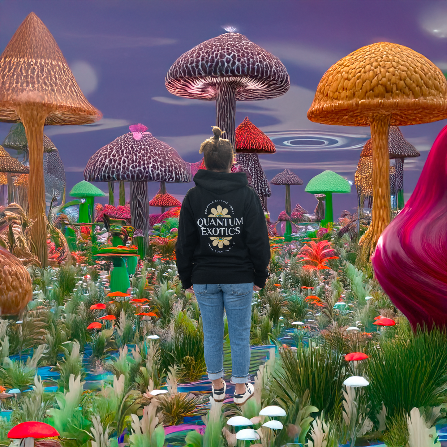 Chronic Flower DTG Hoodie